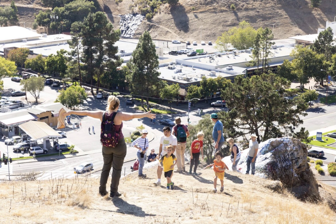 Painted Rock views of Rheem Valley Shopping Center below