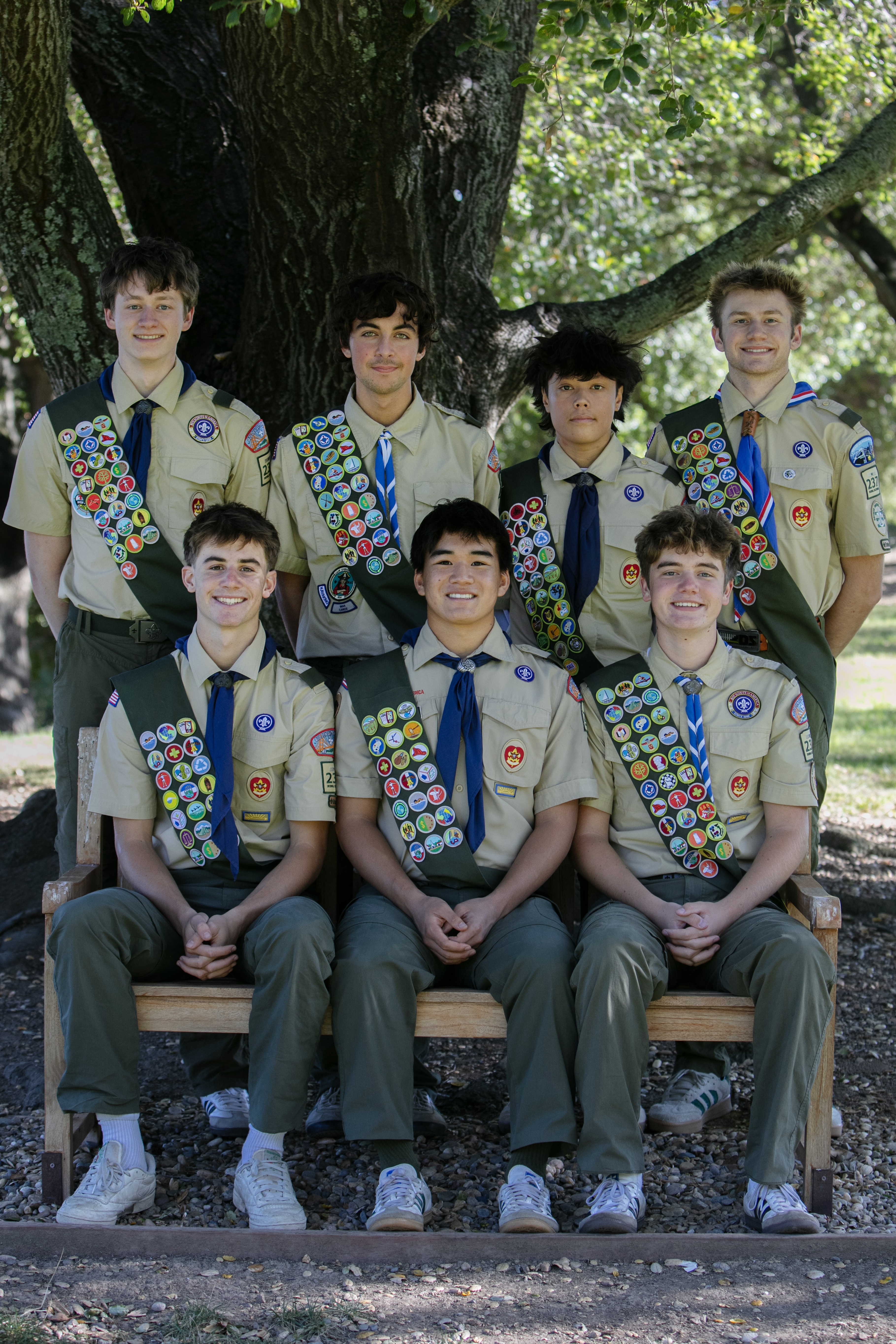 First row, from left: James Rogers, Derek Youn, Joe Young; second row: Callum Glynn, Nico Burgoyne, Matteo Arrigotti and James Giquinto.