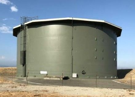 Old Arroyo Reservoir tank to be replaced by two new smaller tanks. 