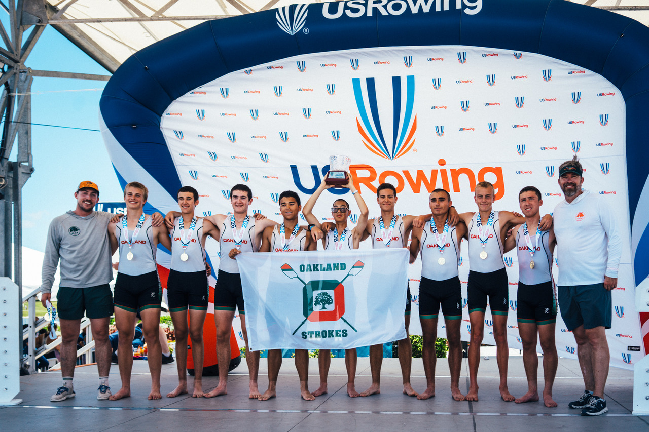 Three Lamorinda rowers win a national championship with Oakland Strokes