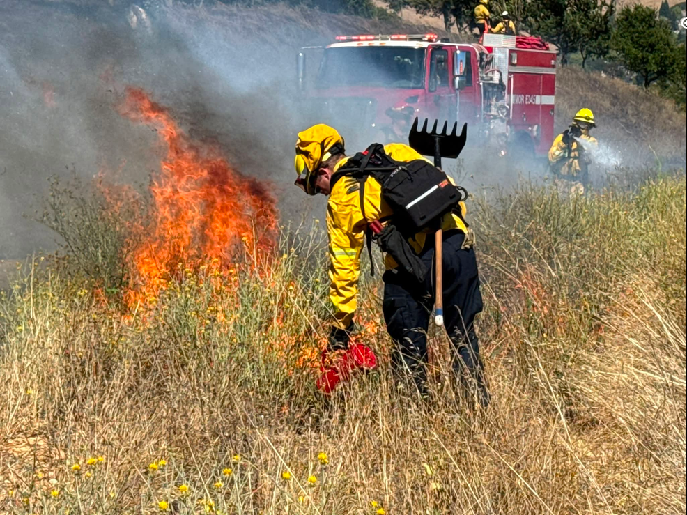MOFD's July 10 prescribed fire at Mulholland Ridge in Moraga