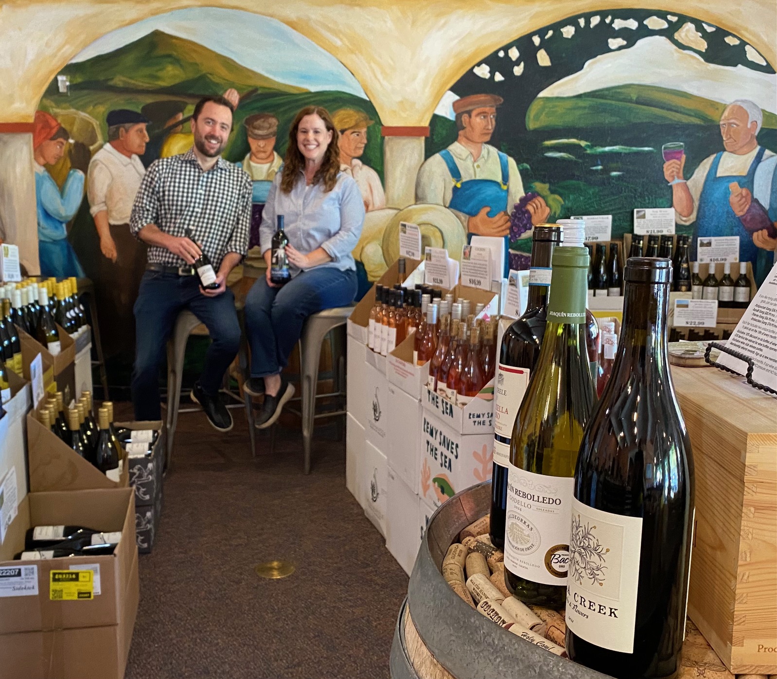 Gennie and Daniel Gorback, pictured, took ownership of the Wine Thieves on Mt. Diablo Boulevard in May from Jim Meyers, who opened the shop 27 years ago.