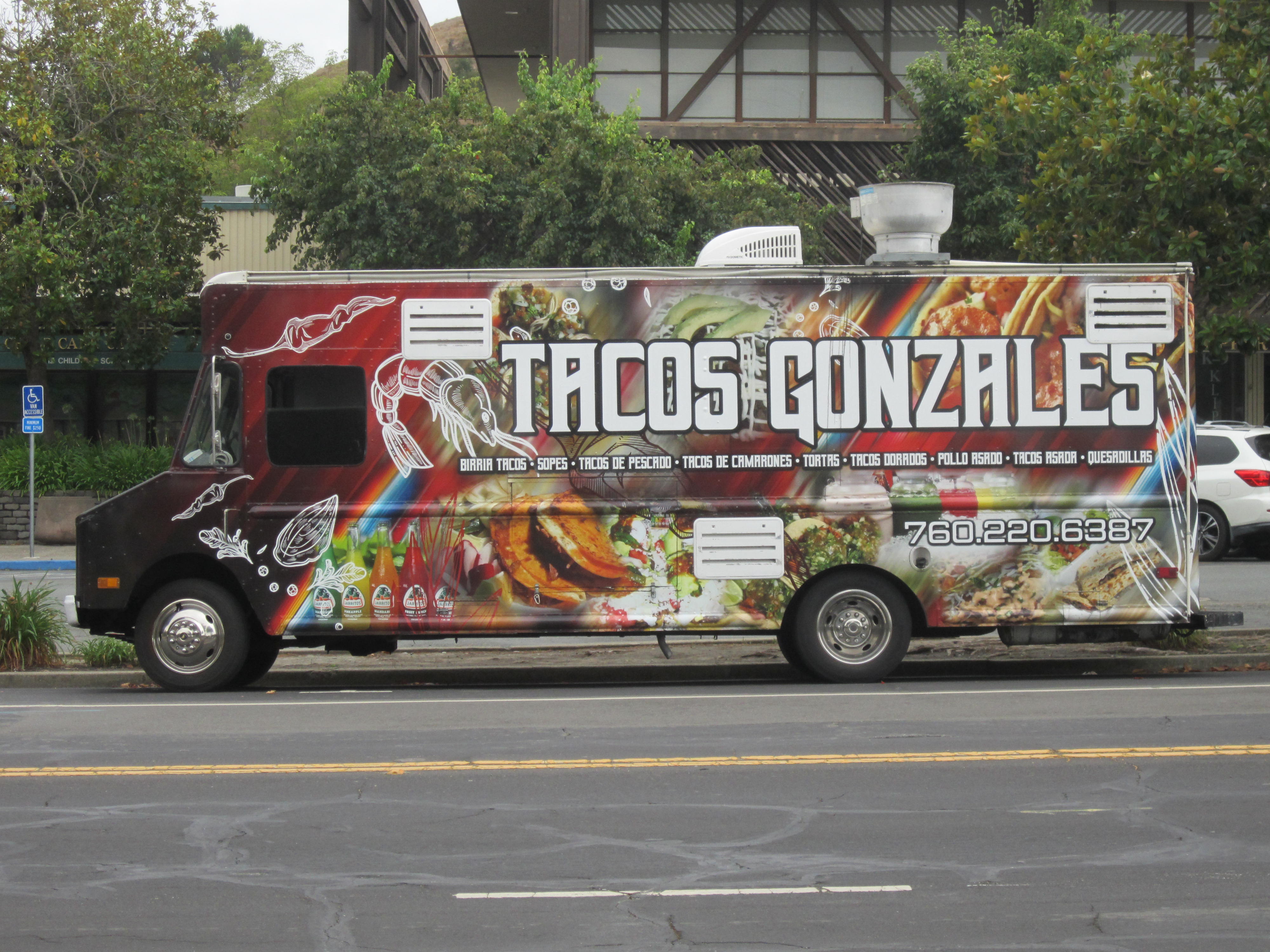 Food truck open for business on Rheem Boulevard.