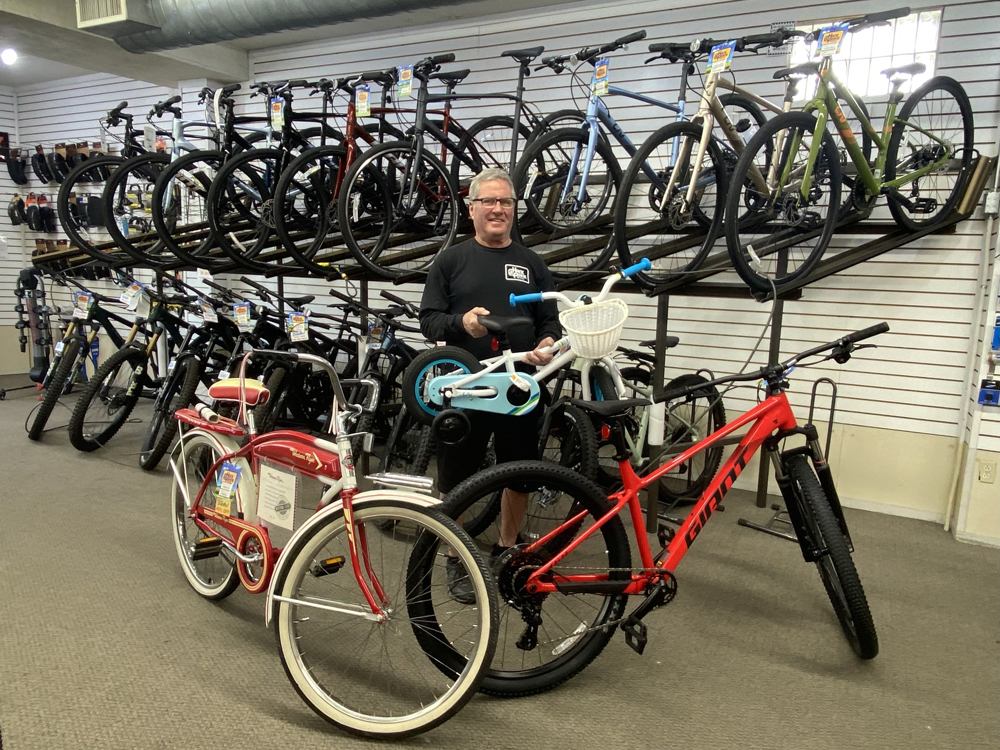 Frank Dryer, longtime owner of Hank & Frank Bicycles located on Mt. Diablo Boulevard in Lafayette.