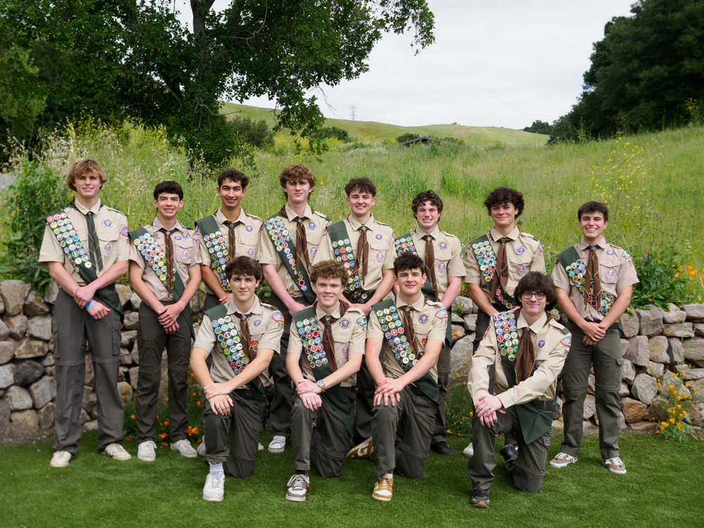 Pictured, from left: (back row) Charlie Peatross, Sebastian Strittmatter, Andrew Upp, Landon Deily, Rhett Hollyfield, Corbin Gallegos, Marco Giorgianni, Luca Vezzali; (front row) Shep Bellias, Jasper Brock-Utne, Leo Deignan, and Logan Meranda. 