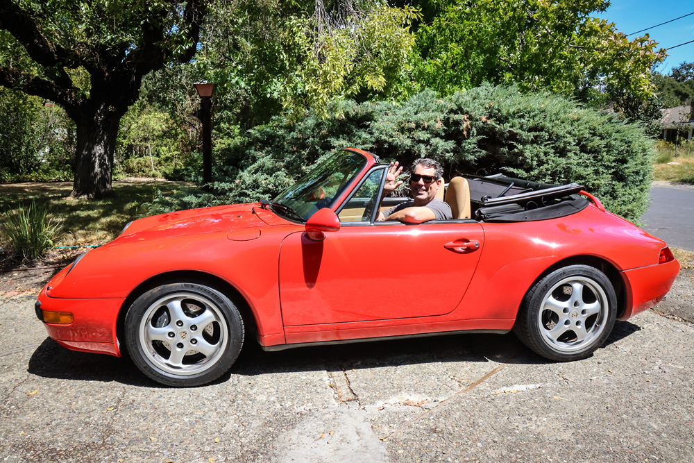 Lafayette resident Neal Brockmeier and his vintage Porsche 911.