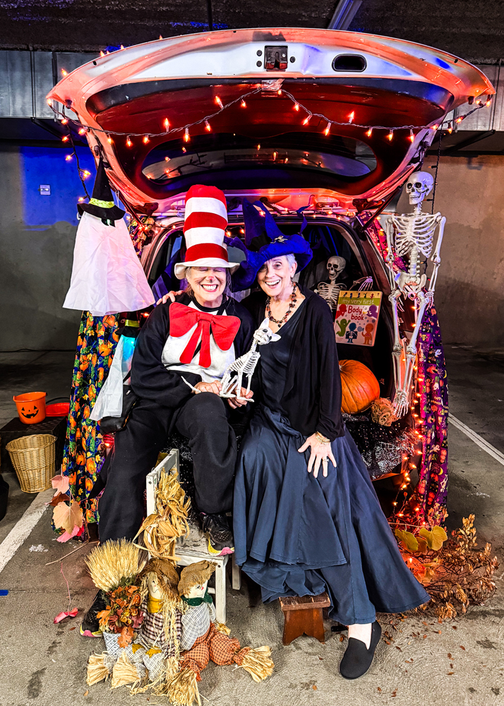 One trunk decorated for Halloween at last year’s “Trunk & Treat” event.
