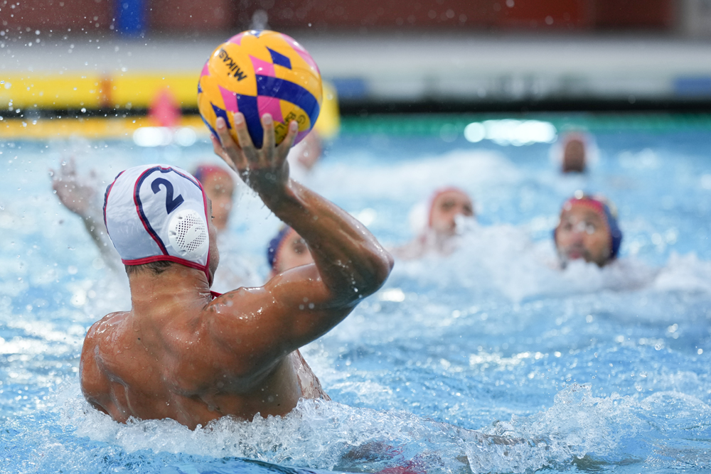 Johnny Hooper on USA Men's Water Polo team.