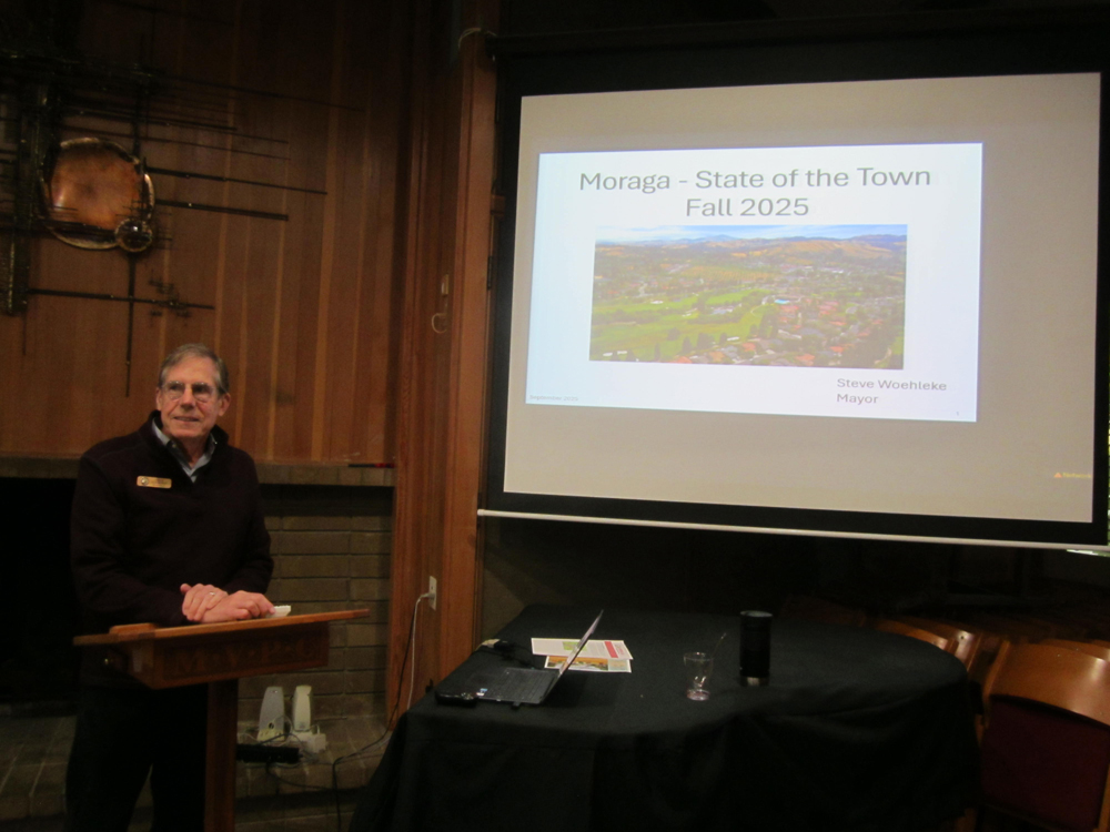 Mayor Steve Woehleke gives State of the Town presentation.